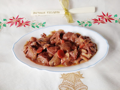 ♦♦ Lomo Al Vino Tinto Con Champiñones ♦♦
