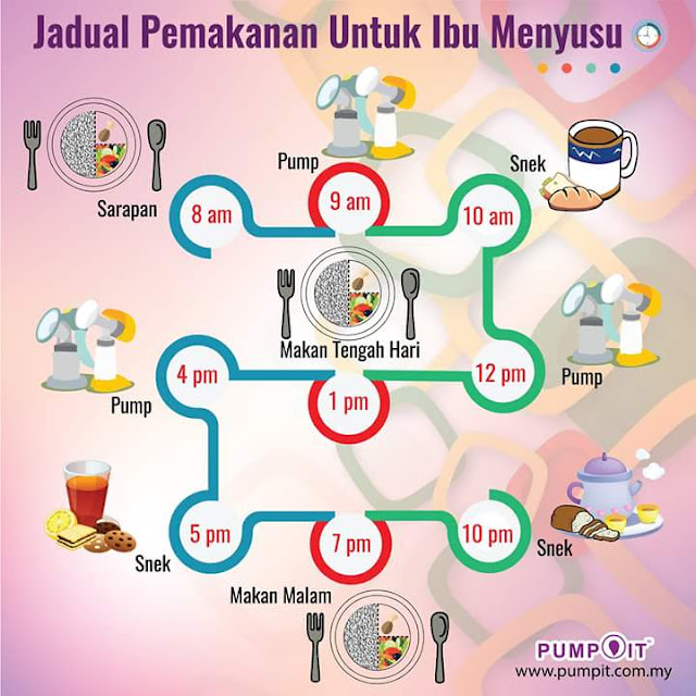 Jadual Pemakanan Ibu Menyusu  Maria Firdz
