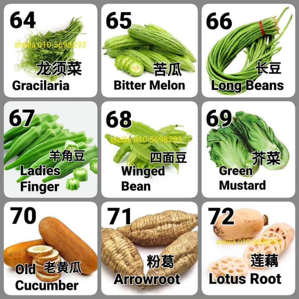 Follow Me To Eat La Malaysian Food Blog Vegetable Name With Pictures