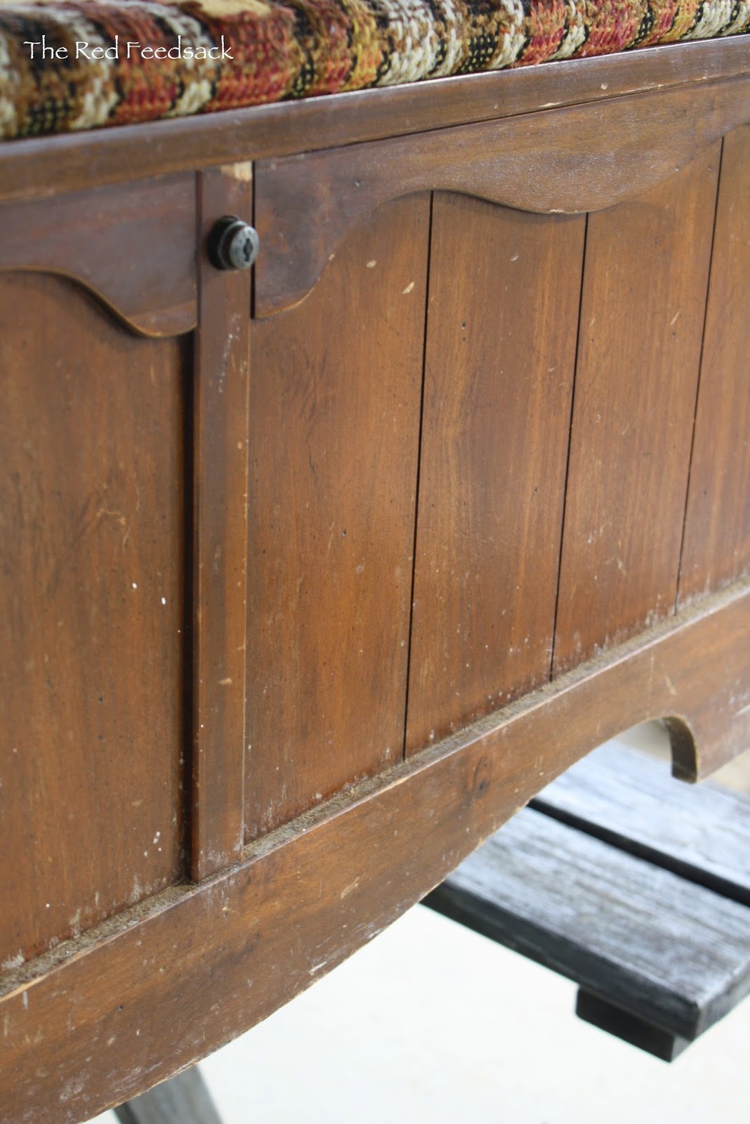 The Red Feedsack Refurbishing An Eighties Cedar Chest