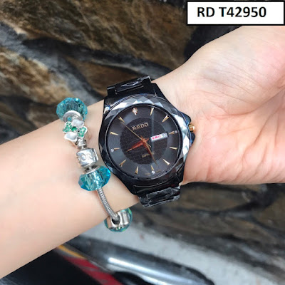Đồng hồ nam Rado T42950 dây đá ceramic màu đen mạnh mẽ
