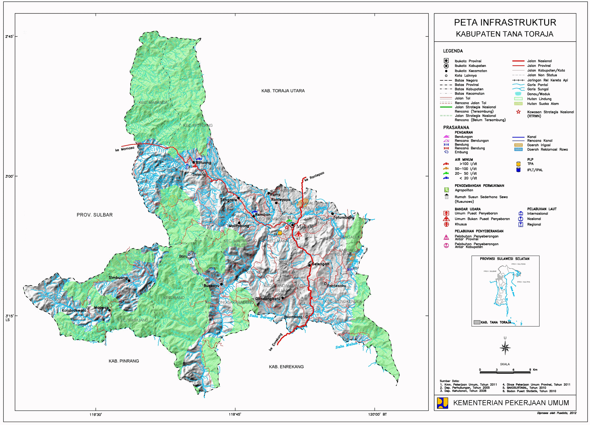 Peta Kota: Peta Kabupaten Tana Toraja