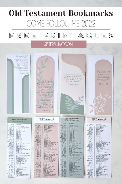 free old testament bookmark schedule lds come follow me