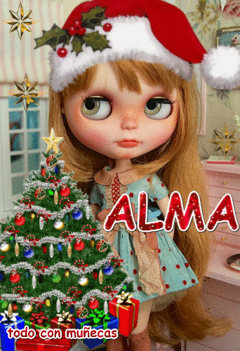 muñequitas de navidad con nombre