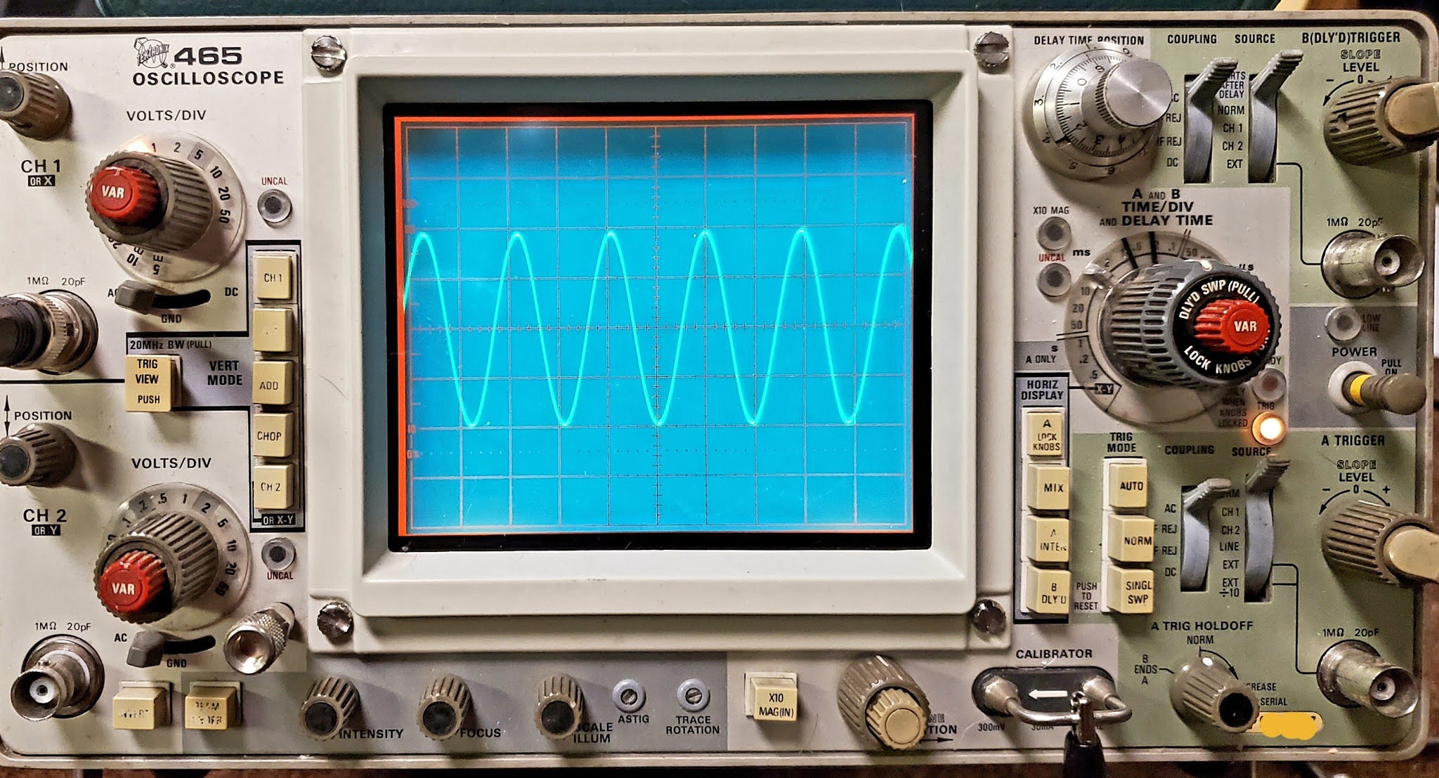 W9JES Radio & Electronics Tektronix 465B 100MHz Oscilloscope Repair