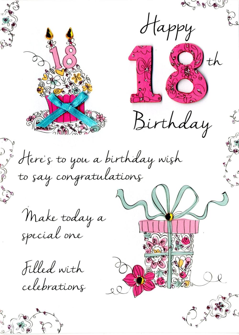 Happy 18th Birthday Wishes for Friend, Daughter, Sister, Son Image ...