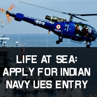 Life at Sea: Apply for Indian Navy UES entry