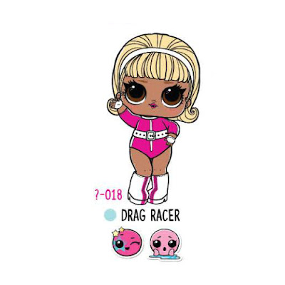 L.O.L. Surprise Drag Racer Under Wraps кукла спортсменка 2018 года - картинка Блондинка Лол Сюрприз Drag Racer старшая сестричка Декодер 4 серия