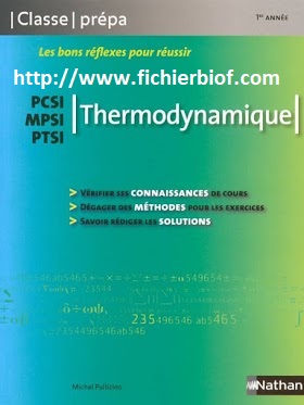 Thermodynamique - MPSI - PCSI - PTSI - Classe Prépa Nathan