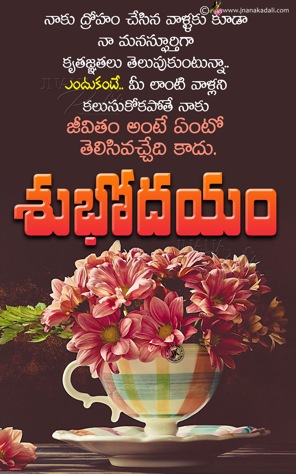 Telugu Good Morning messages-life changing words in Telugu | JNANA ...