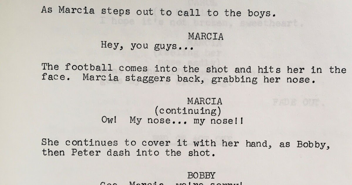 The Brady Bunch Blog Oh, My Nose!