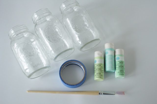 How to paint mason jars