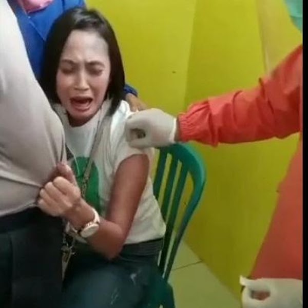 Beredar Video Polwan Pasuruan Menjerit Saat Disuntik Vaksin COVID-19