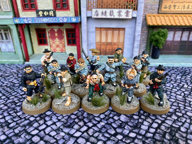 28mm Copplestone Bandits as Chinese Guerrillas for Bolt Action