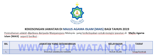 Majlis Agama Islam (MAIS)