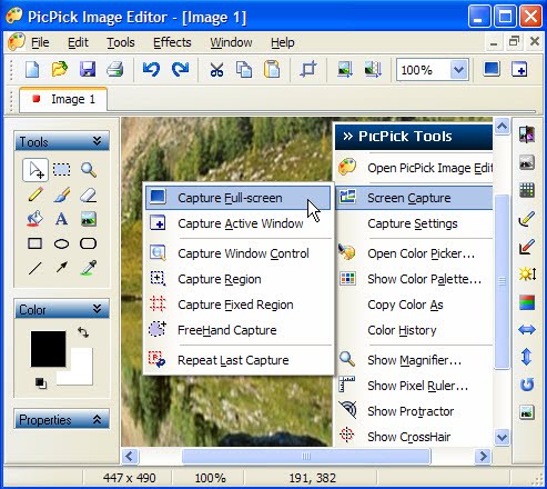 Win editor. PICPICK Portable. Tools image Editor.