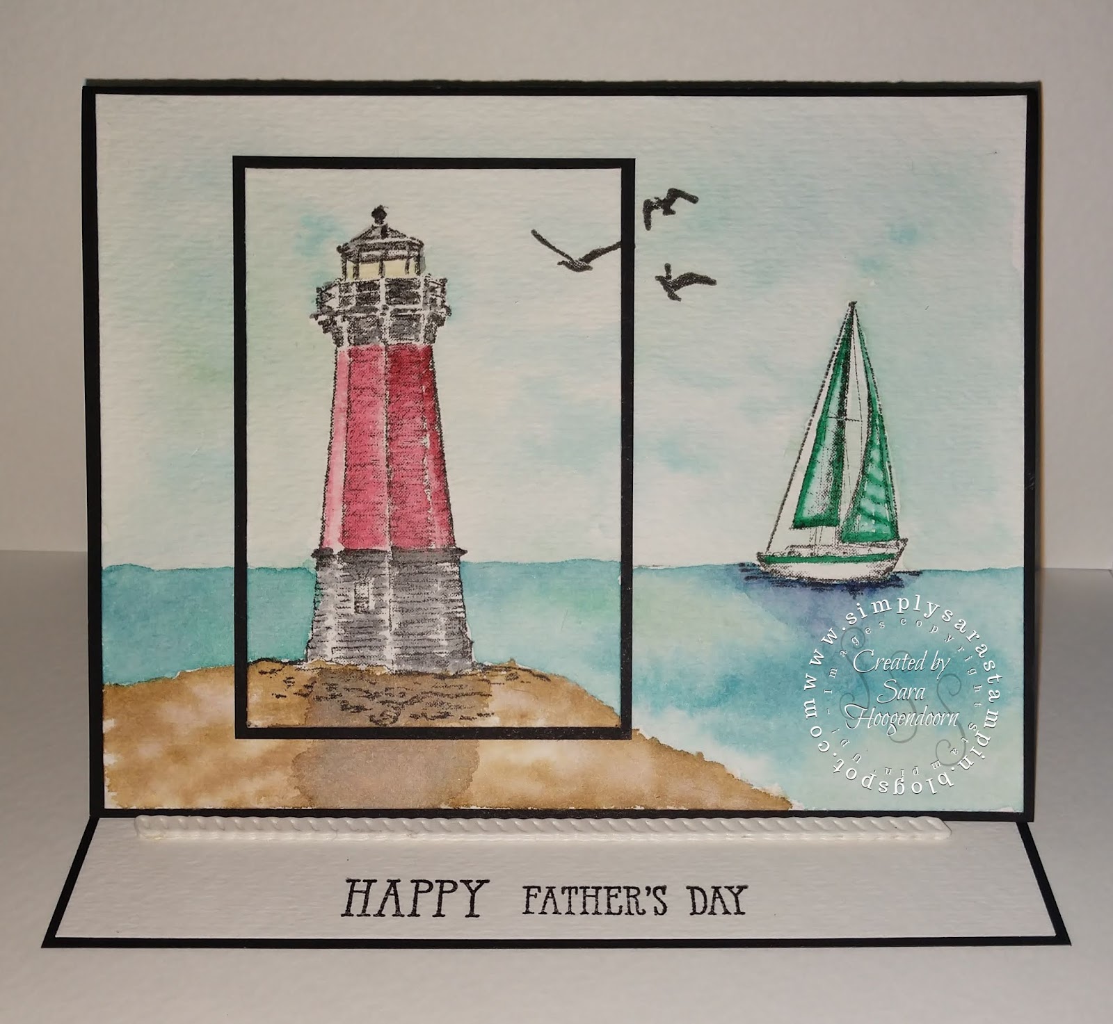 Simply Sara Stampin' Sara Hoogendoorn Sailing Home A Stampin' Up! Card