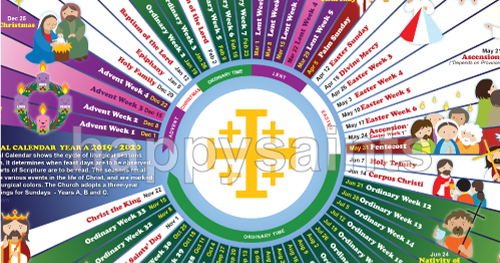 Happy Saints: Catholic Liturgical Calendar for Kids & Young-at-Hearts