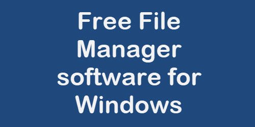 Бесплатное программное обеспечение для управления файлами