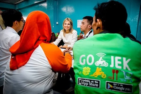 Queen Maxima wore Natan dress for visit to Indonesia
