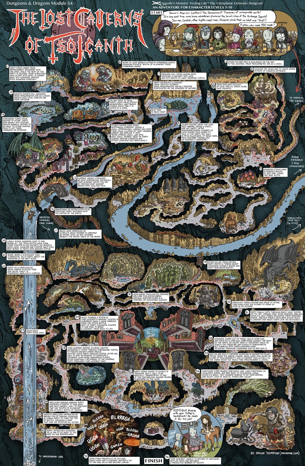 Spell Card!: Incredible walk-through maps of DnD modules!