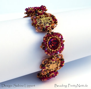 Beaded bracelet "Yasim" - beaded by PrettyNett.de