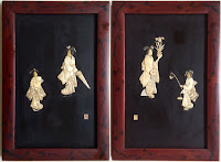 Japanese lacquer panels