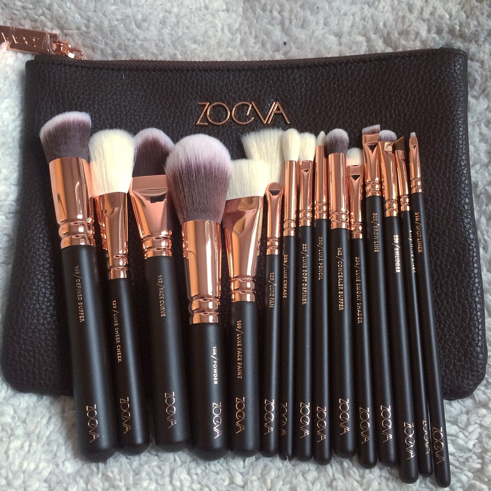 What Abby Loves Zoeva Rose Gold Brush Set Volume 1