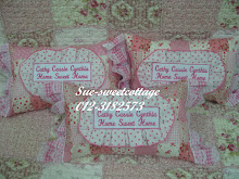 throw pillow dgn wording bersulam, RM35/pc