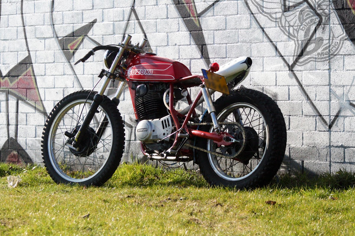 1978 suzuki sp370 four-stroke single | shed built bikes