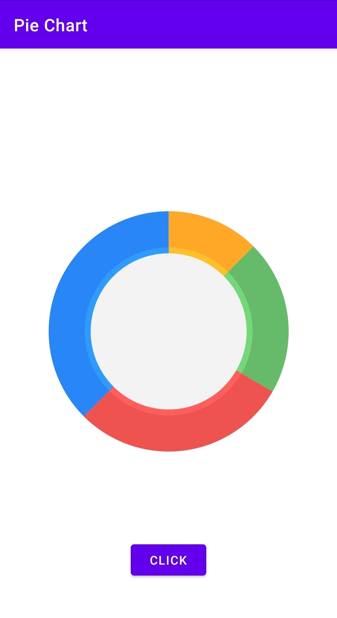 How to implement simple Pie Chart in app Android Studio Java