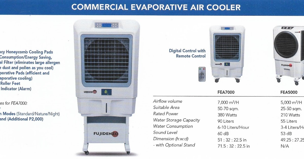 FUJIDENZO COMMERCIAL EVAPORATIVE AIR COOLER