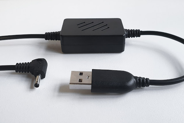 Showing the DC Adapter USB Cable
