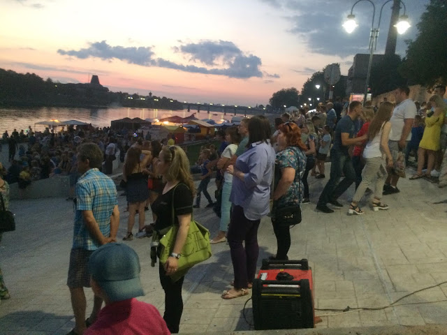 Набережная реки Великой в День города Псков 2018 Мероприятия на набережной реки Великая Псков