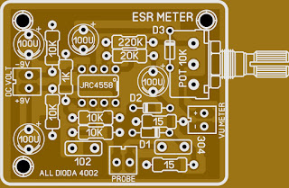 Cara Membuat ESR Meter Sederhana dengan IC 4558