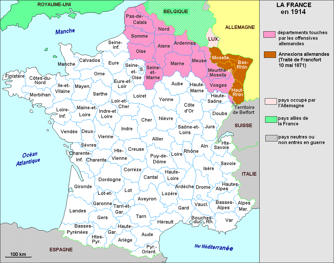 Quand La France Est Elle Vaincue Par L Allemagne Carte De France En Allemand | My blog