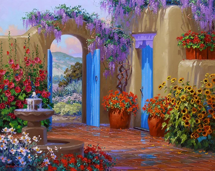 Mikki Senkarik 1954 | American Plein-air painter | A Touch of Greece Mikki Senkarik 1954 | American Plein-air painter | A Touch of Greece