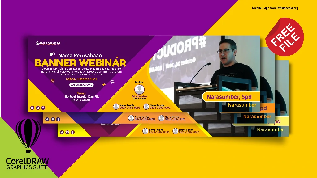 Free Download Desain Spanduk Seminar Coreldraw Gratis