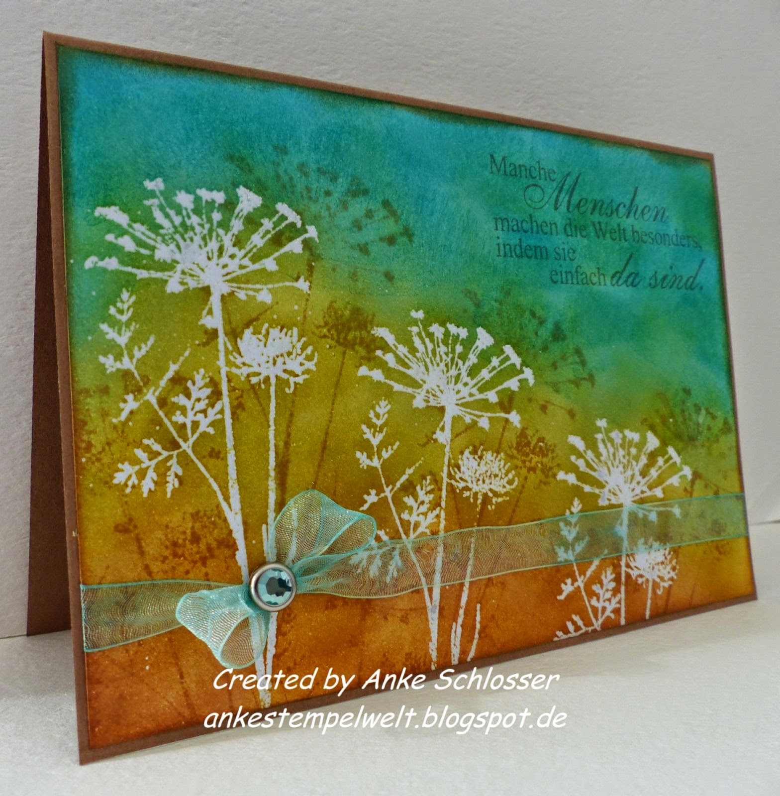 A n k e s *** S t e m p e l w e l t ***: Gräser-Set in Resist-Technik