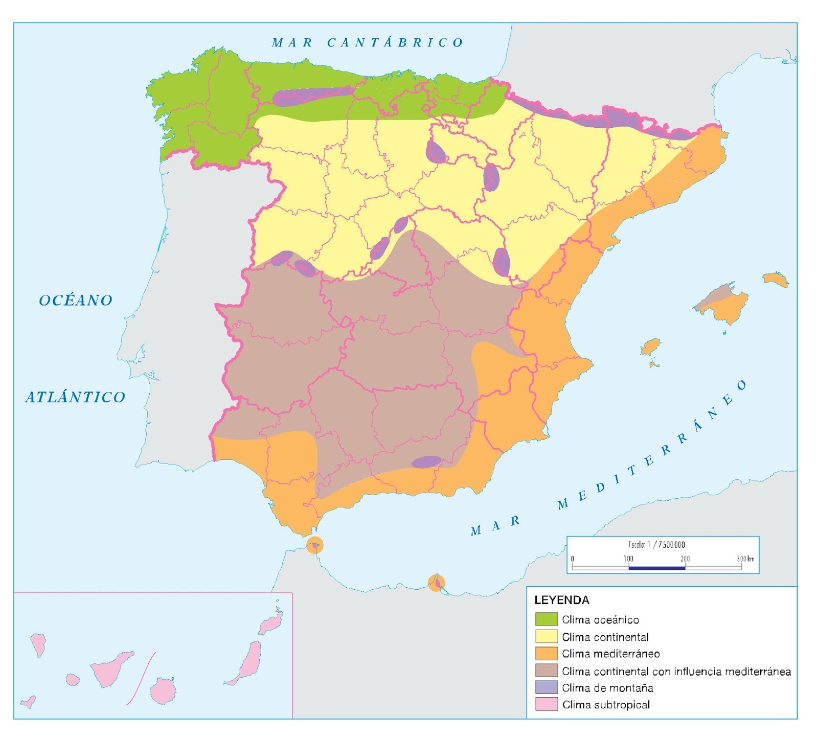 Historia De España Luiselli Mapa Climas