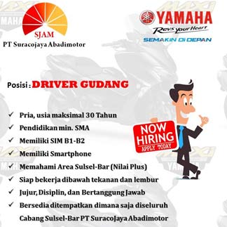 Lowongan Kerja Di Pt Suracojaya Abadimotor Lowongan Kerja Terbaru Bulan Oktober 2016