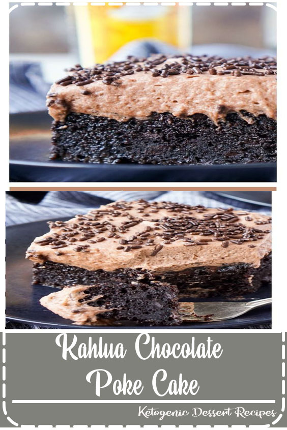Kahlua Chocolate Poke Cake Allice White