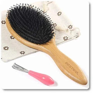 Bestool Boar Bristle Hair Brush With Nylon Pins