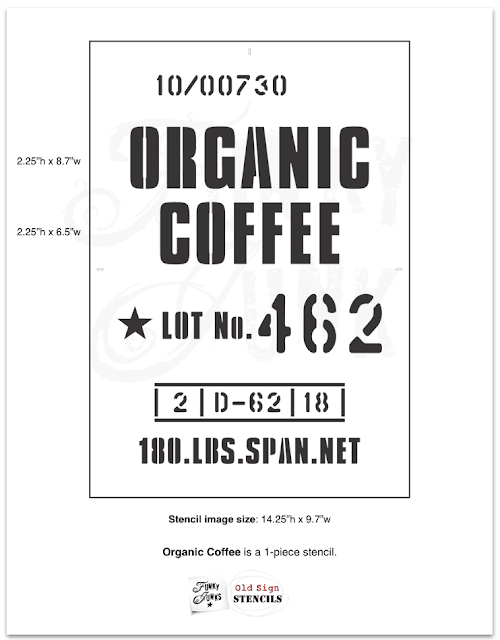 Photo of an Organic Coffee Stencil