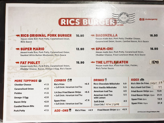 Rics Burger @ Arena Curve, Bayan Lepas, Penang
