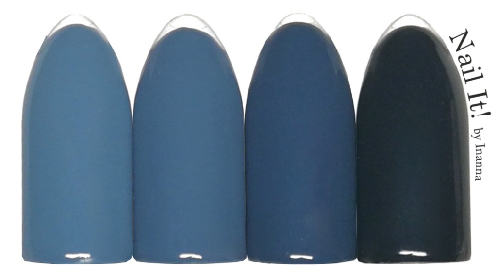 Indigo Nails Blue Jeans Collection Swatches Of All 4 Colors