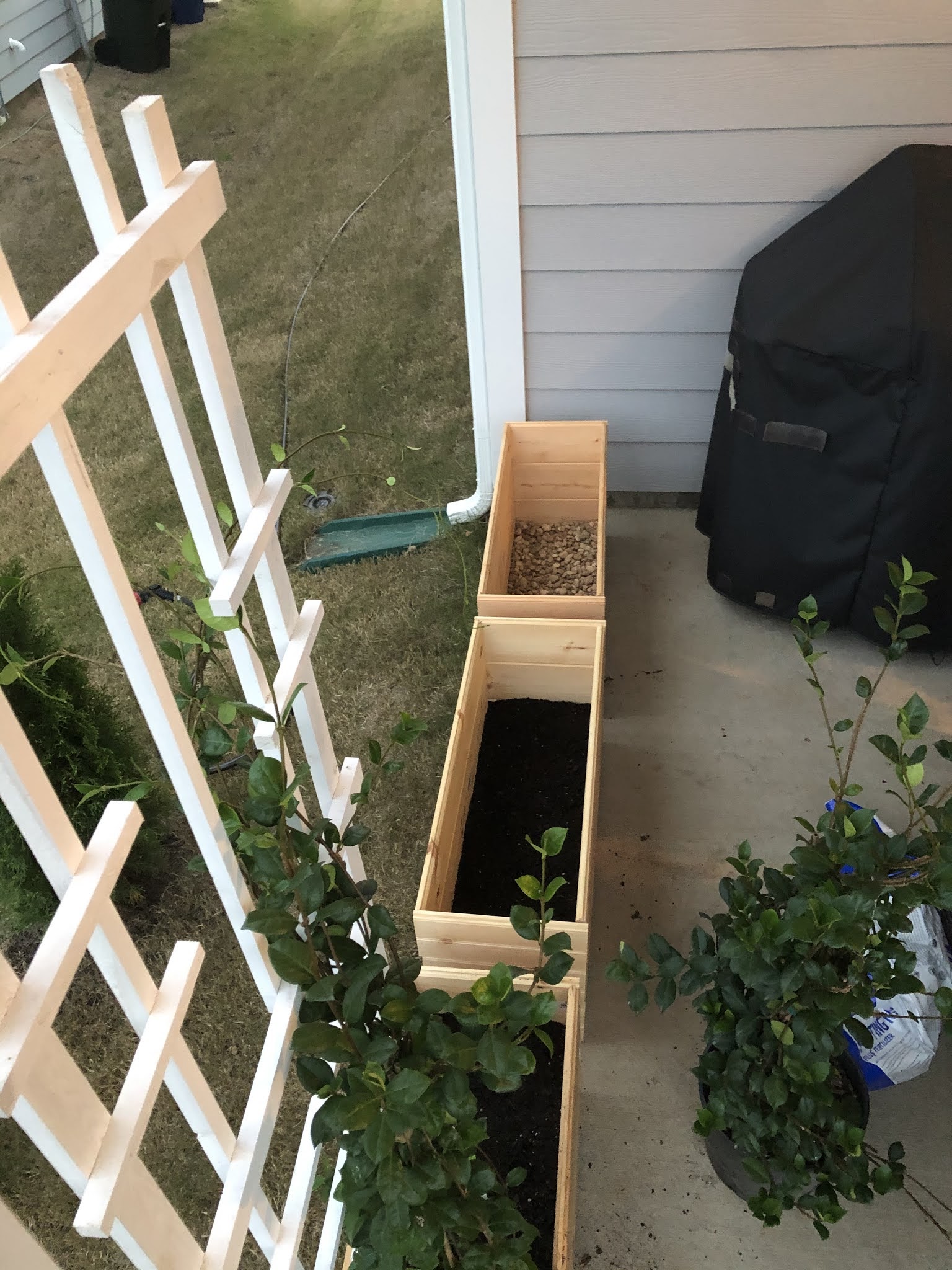 DIY Shiplap Planter Boxes