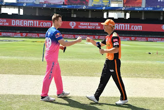 IPL 2020 : 40 Match RR Vs SRH, Dubai International Cricket Stadium, Dubai