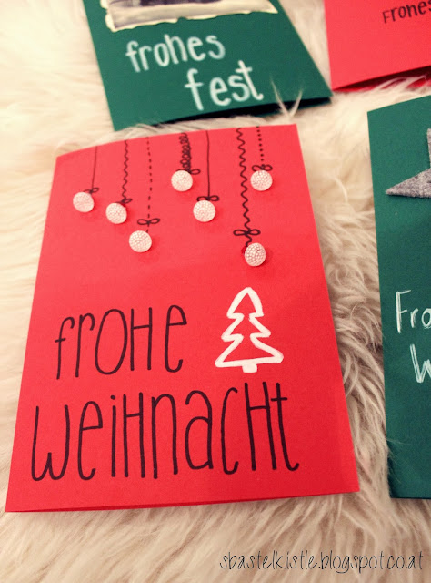 Weihnachtskarten DIY