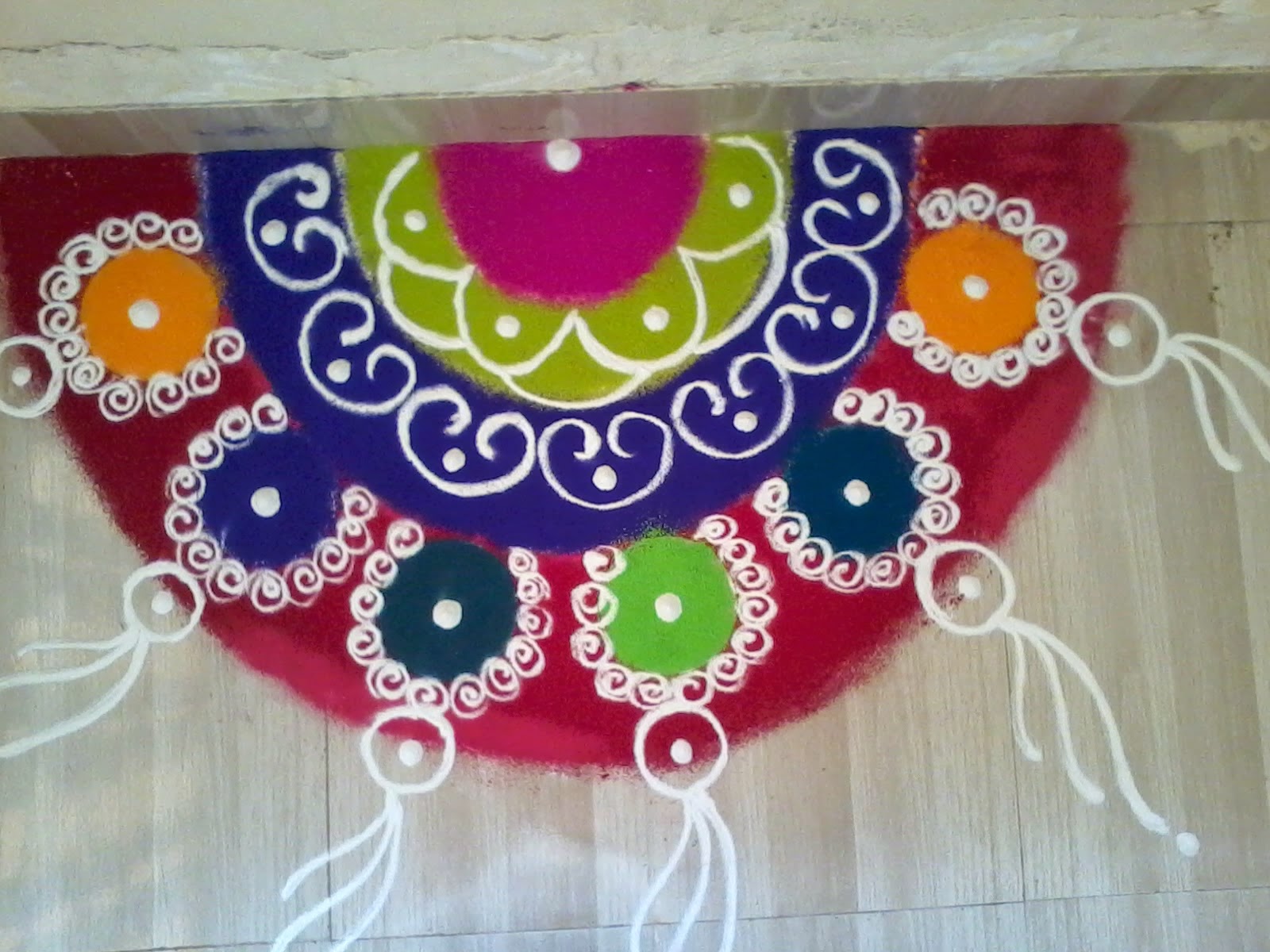 rangoli Semicircle Rangoli